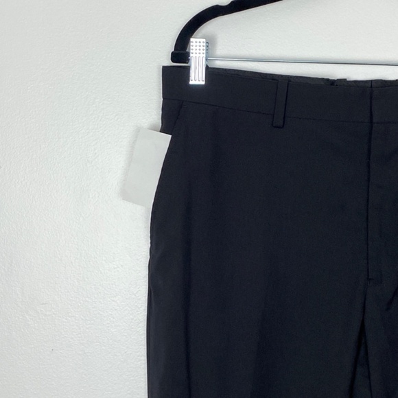H&M Dress Pants Mens 36 Regular Fit Black Flat Front Straight Leg Trousers - Picture 5 of 14